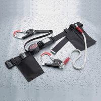 エスコ 墜落制止用器具(巻取+ロープ式/2丁掛け) EA998KB-11 1本(1個)（直送品）
