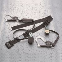 エスコ 墜落制止用器具(巻取式/2丁掛け) EA998KB-12 1本(1個)（直送品）