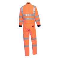 山田辰 JIS T8127クラス3適合高視認性安全つなぎ服(腹割れ式) オレンジ L 1-7630-OR-L 1枚（直送品）