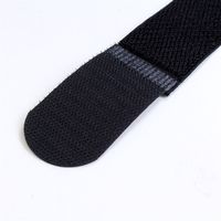 和気産業 強力面ファスナー バリバリベルト伸縮 黒 30mm×1.3m BR057 1セット(4個)（直送品）