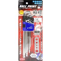 藤原産業 EーValue ショートヘッド 六角棒レンチセット SL ELSW09SL 1セット(2セット:1セット×2個)（直送品）