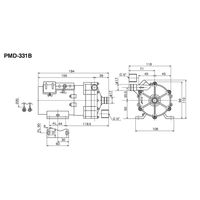 三相電機 マグネットポンプ PMD-331B6C 1P（直送品）
