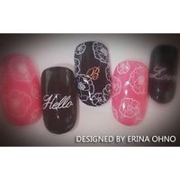 ＳＨＡＲＥＹＤＶＡ ネイルシール モードフラワー ブラック57676 (直送品)  1個（直送品）