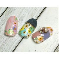 ＳＨＡＲＥＹＤＶＡ ネイルシール 押し花 パステルイエロー65565 (直送品)  1個（直送品）