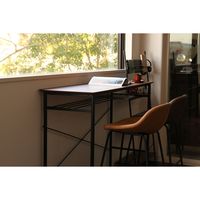 ICHIBA カウンターテーブル 幅1300×奥行450×高さ1000mm ブラウン T-3380BR 1台（直送品）