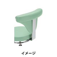 【アウトレット】【軒先渡し】【アウトレット】オリバー メディカルチェア　作業用椅子　診察椅子　背付　ピンク　脚部メッキ仕上げ 1脚（直送品）