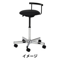 【アウトレット】【軒先渡し】【アウトレット】オリバー 作業用チェア　背付き　イエロー　メッキ仕上げ PD・CN-003・K・YL 1脚（直送品）