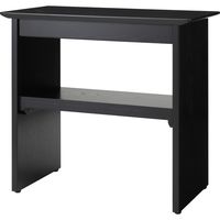 【アウトレット】【軒先渡し】【アウトレット】オリバー 木製テーブル　ブラック　幅40×奥行73×高さ70cm　棚板付 PD・TL-023 1台（直送品）