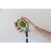 【タイマー】 ドリテック ストップウォッチ「ヴィッド」ブルー SW-124BL 1個