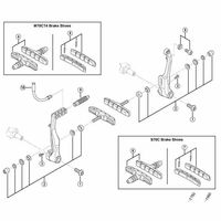 シマノ Y8W798040 S70C (BRT670L) カートリッジタイプブレーキシューセット 1セット(4ペア)（直送品）