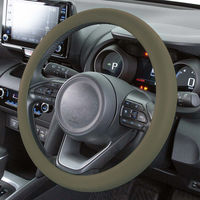 【カー用品】 ボンフォーム ハンドルカバー イージーガード 丸洗い フリーサイズ35-40cm グリーン    6897-15GN 1枚（直送品）