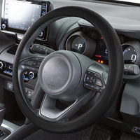 【カー用品】 ボンフォーム ハンドルカバー イージーガード 丸洗い フリーサイズ35-40cm ブラック    6897-15BK 1枚（直送品）