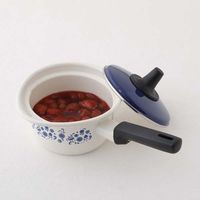 富士ホーロー ブルーフラワー14cmミルクパン FJ-14M.BF 2個（直送品）