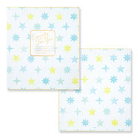 デザインフィル カラー色紙 シール付 半透明 二つ折り 星柄 33248006 1枚