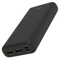 モバイルバッテリー 20000mAh Cポート×1 Aポート×2 18W PD対応 急速充電 ブラック シリコンパワー