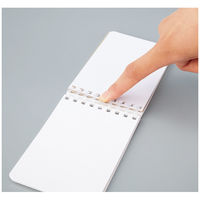 コクヨ ソフトリングノート(方眼ドット罫) A7 80枚 透明 メ-SV578WT-T 1冊