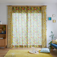 スミノエ PEANUTS セミオーダー レースカーテン パッチコミック 1300×1240mm ミックス 1セット(2枚入)（直送品）