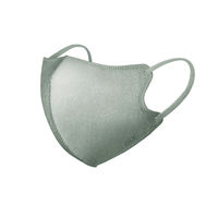 医食同源ドットコム SPUN MASK スパンレース　不織布立体カラーマスク（グレー）　1袋（7枚入）