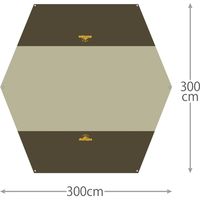 ＵＶヘキサウィングタープ３Ｍ　ＨＡＣ３０１９　1台 ハック（直送品）