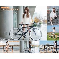 池商 クロスバイク24 6S　GR-001Jv2-WHCR（直送品）
