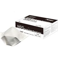 セーフラン安全用品 日本製N95マスク　個包装　くちばし型おりたたみ式　Mサイズ【1ケース6箱】 JM9501M-6（直送品）