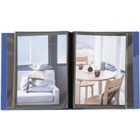 ナカバヤシ ポケットアルバム フォトグラフィリア 2L判 1段 100枚 ブルー PH2L-1010-B 1冊（直送品）