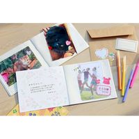 ナカバヤシ スクエアアルバム 封筒 L判 12枚 ピンク ア-SPL-120-P 1セット(5冊)（直送品）