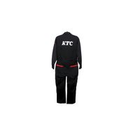 京都機械工具 KTC KTCつなぎ服 Sサイズ ブラック YGー257SBK YG-257SBK 1着（直送品）