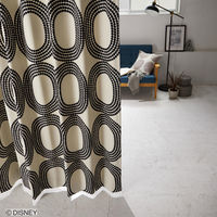 スミノエ DISNEY セミオーダー カーテン ミッキー ドットリング 2700×1250mm ブラック １セット(2枚入)（直送品）