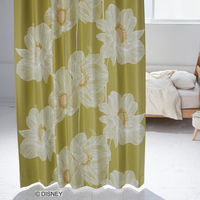スミノエ DISNEY セミオーダー カーテン ミッキー オオキイアネモネ 2700×1150mm イエローグリーン １セット(2枚入)（直送品）