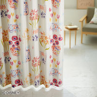 スミノエ DISNEY セミオーダーカーテン フラワーベースミッキーウィズミニー 1100×1800mm ピンク １セット(2枚入)（直送品）