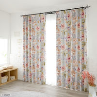 スミノエ DISNEY セミオーダー カーテン ミッキー ローズグリッド 2800×1900mm ブルーグレー １セット(2枚入)（直送品）
