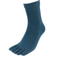 小野商事 5本指靴下 のびのび厚地ソックス カラー 1セット(5足組×5) AG2505 1セット(25足)（直送品）