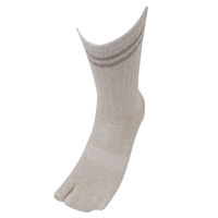 小野商事 指付靴下 ロングソックス 杢カラー 1セット(4足組×5) AG288 1セット(20足)（直送品）