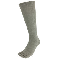 小野商事 5本指靴下 ロングソックス 杢カラー 1セット(3足組×5) AG289 1セット(15足)（直送品）