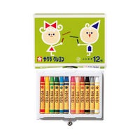 サクラクレパス クレヨン ふとまき 12色 ボタン付ケース BLY12 1セット