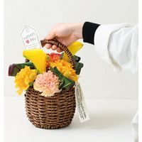 ヘッズ ハンドルカゴバッグナチュラル-M 8個(4個×2) KGN-RMB 1セット(8個入)（直送品）