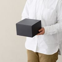 ヘッズ 無地スマートボックス/ダークグレー-14 MSD-GB14 1セット(30枚:10枚×3個)