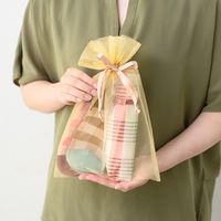 ヘッズ オーガンジーバッグ/シャンパンゴールド-LL OGC-BLL 1セット(50枚:10枚×5組)