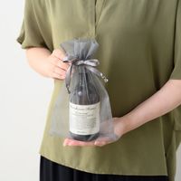 ヘッズ オーガンジーバッグ/グレー-L OGG-BL 1セット(50枚:10枚×5組)