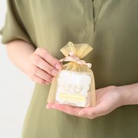 ヘッズ オーガンジーバッグ/シャンパンゴールド-S OGC-BS 1セット(50枚:10枚×5組)