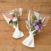 ヘッズ ホワイトブーケギフトOPPバッグ-2 250枚(50枚×5) WH-BOP2 1セット(250枚入)（直送品）