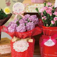 ヘッズ フラワーリースワンタッチタッグ付ゴムリボン-1 100個(20個×5) WRH-TGR1 1セット(100個入)（直送品）