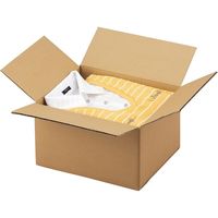 【まとめ買い】ダンボールケース 5mm厚 34.4×28.7×21.1[16.1]cm 【３辺合計84.2～79.2cm】30枚（直送品）