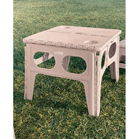 アイ・エル・シー アウトドアコンパクトテーブル LG-FT480PI 1セット(4個入)（直送品）