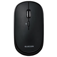 Bluetoothマウス 静音 無線 ワイヤレス 充電式 薄型 4ボタン ポーチ付 ブラック M-TM15BBBK エレコム 1個（直送品）