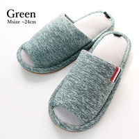 ストロング アスレジャースリッパ Mサイズ グリーン 1足 59-4-120 1セット（5足）