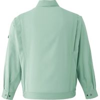 Asahicho (旭蝶繊維) E057 長袖ブルゾン（ノーフォーク） アースミント 6L 1枚（直送品）