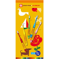 DENTALPRO（デンタルプロ） クレパス風ハブラシ ふつう 5本組 1セット（2個） デンタルプロ 歯ブラシ