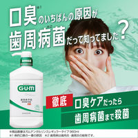 ガム デンタルリンス ノンアルコール 低刺激 500ml (薬用 液体ハミガキ 歯周病予防 口臭予防 マウスウォッシュ)